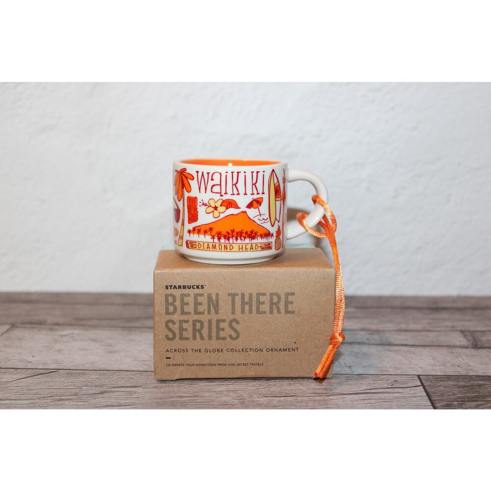 Starbucks Been There Series Waikiki Ceramic Demitasse Ornament, 2 Oz NWT/BOX